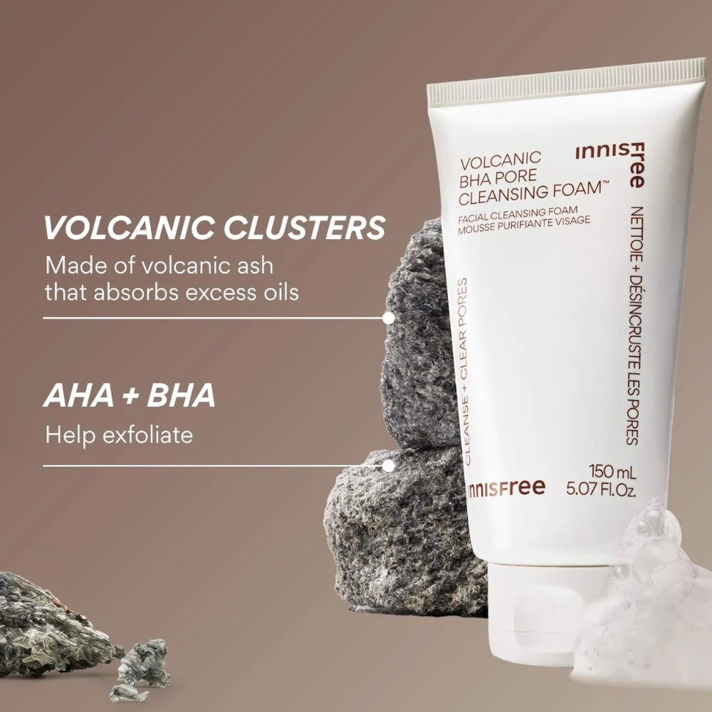 Innisfree Volcanic BHA Pore Cleansing Foam 150ml NWT